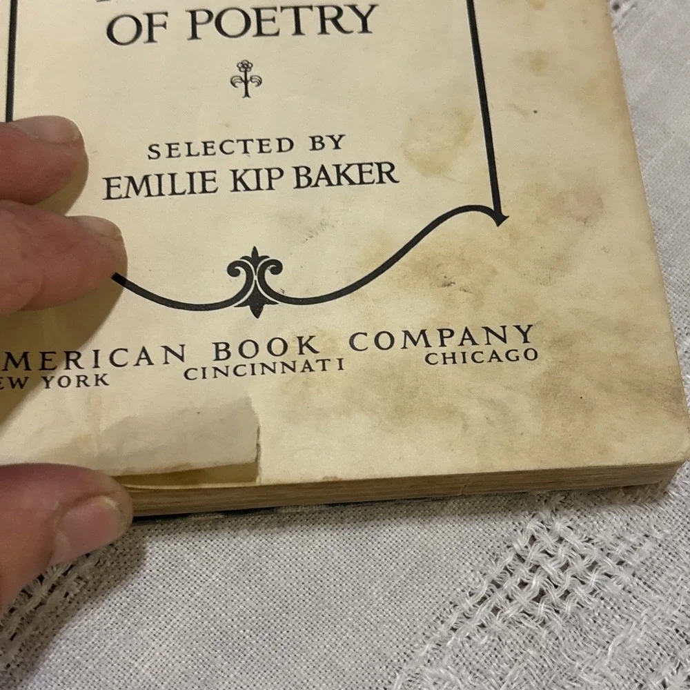 The Children's  Second Book of Poetry, by Emilie Kip Baker, Hardcover. 1915.‎